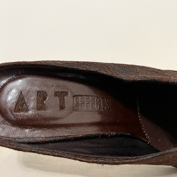 Art Effects Brown Lace Mules - Picture 8 of 9